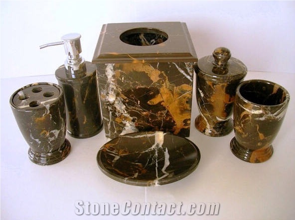 Black Gold Marble Finished Product