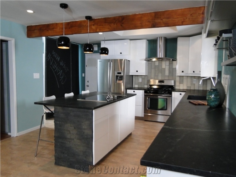 Black Minas Soapstone Finished Product