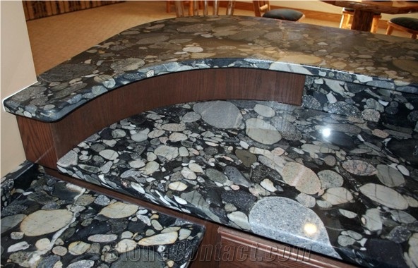 Black Mosaic Granite Finished Product