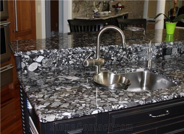 Black Mosaic Granite Finished Product