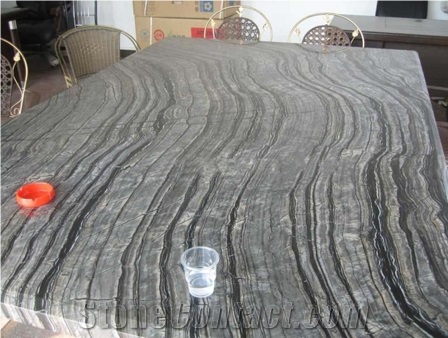 Black Wooden Marble Finished Product