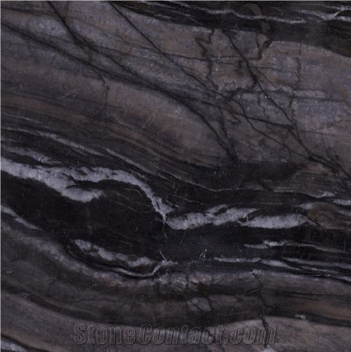 Black Wooden Marble Tile