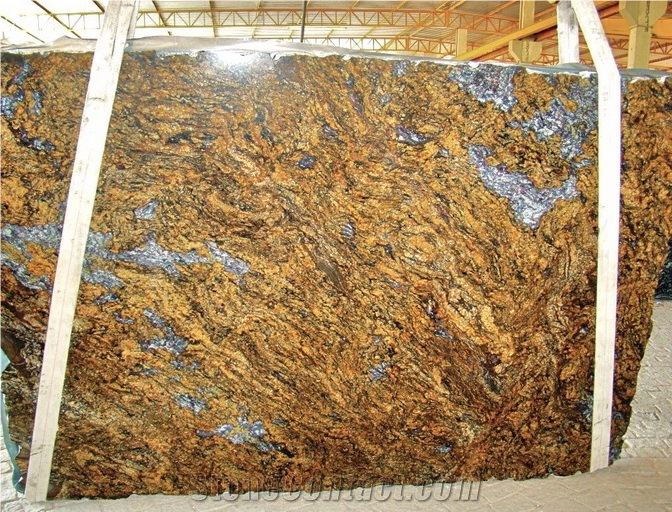 Blue Fire Granite Slab