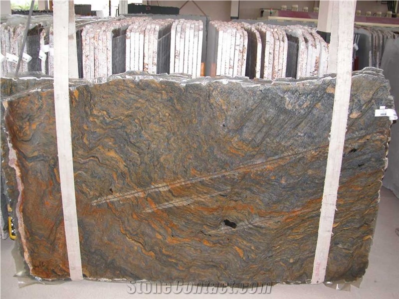 Blue Fire Granite Slab