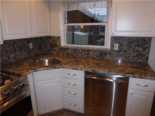 Blue Flower Granite Finished Product