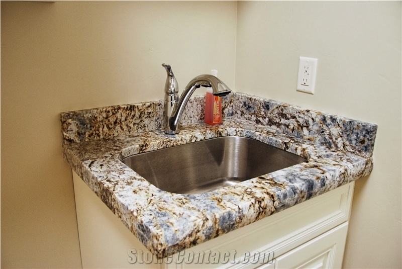 Blue Flower Granite Finished Product