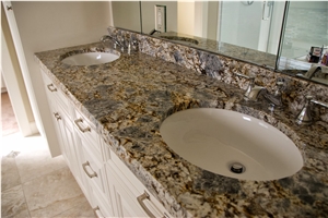 Blue Flower Granite Finished Product