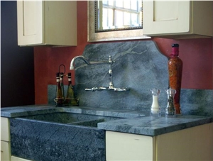 Blue Soapstone Finished Product