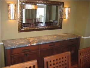 Blue Van Gogh Quartzite Finished Product