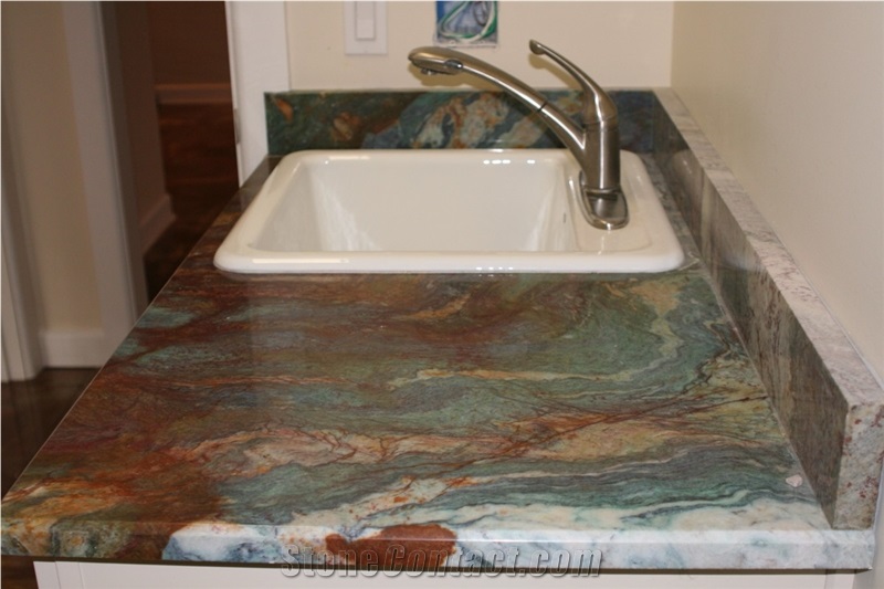 Blue Van Gogh Quartzite Finished Product