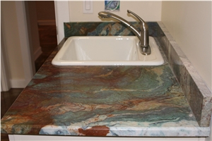 Blue Van Gogh Quartzite Finished Product
