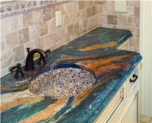 Blue Van Gogh Quartzite Finished Product