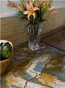 Blue Van Gogh Quartzite Finished Product