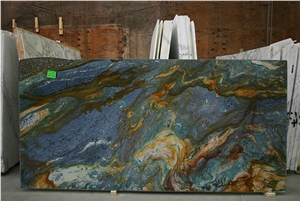 Blue Van Gogh Quartzite Slab