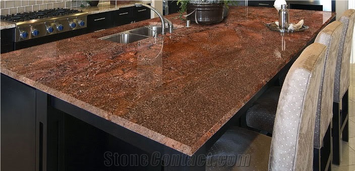 Bordeaux Imperial Granite Finished Product