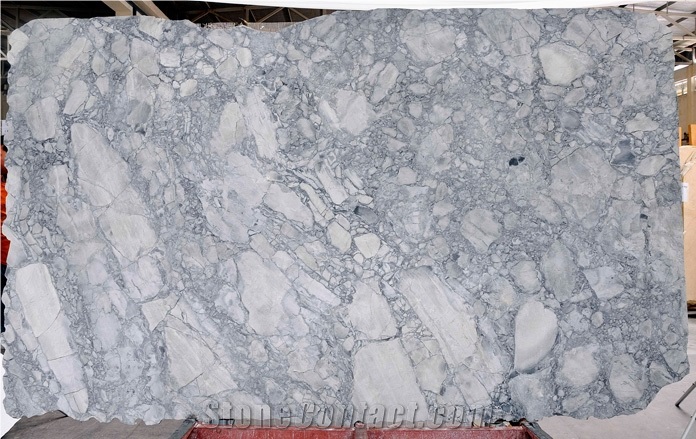 Brazilian Arabescato Marble Slab