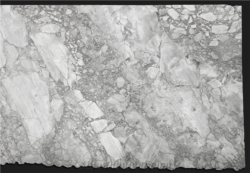 Brazilian Arabescato Marble Slab