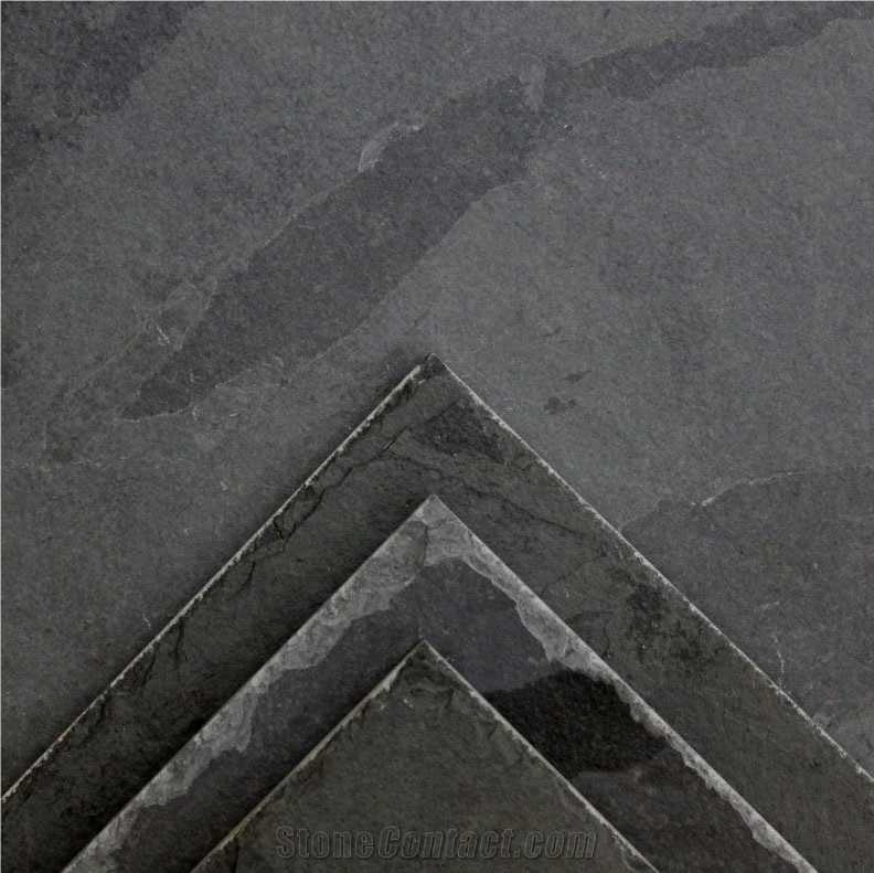 Brazilian Black Slate Slab