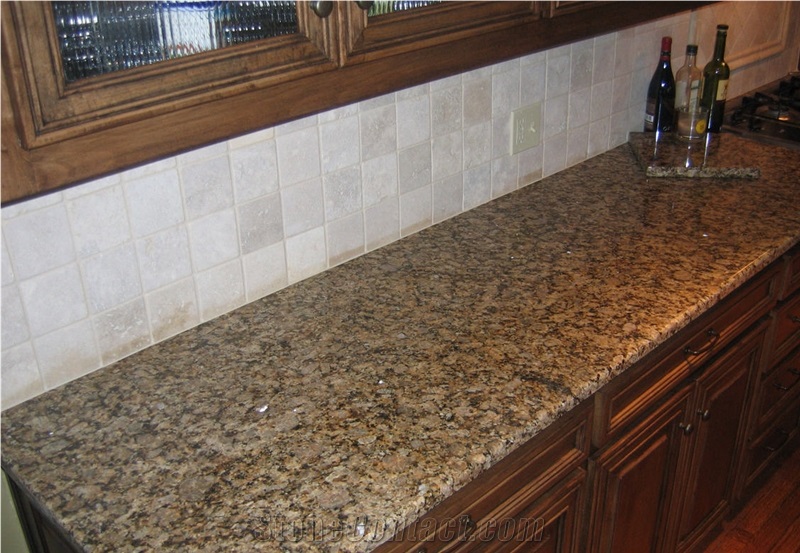 Butterfly Gold Granite Finished Product
