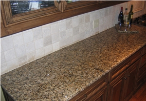 Butterfly Gold Granite Finished Product