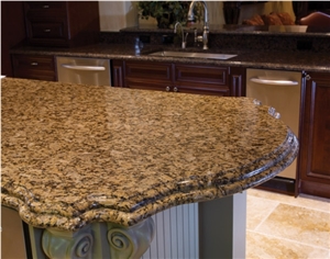 Butterfly Gold Granite Finished Product