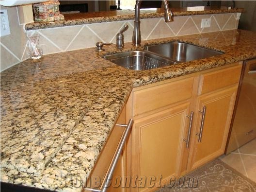 Butterfly Gold Granite Finished Product