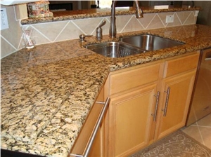 Butterfly Gold Granite Finished Product