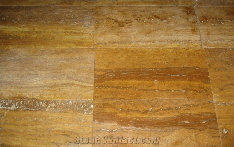 Byzantine Gold Travertine Finished Product
