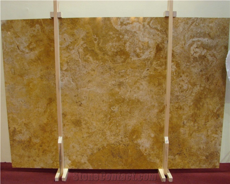 Byzantine Gold Travertine Slab