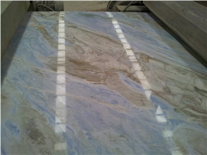 China Blue River Marble Slab