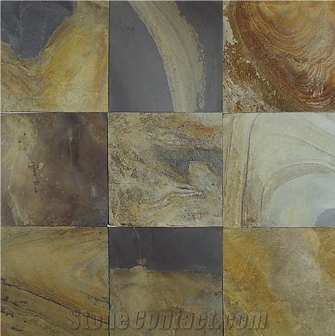 China Gold Slate Tile
