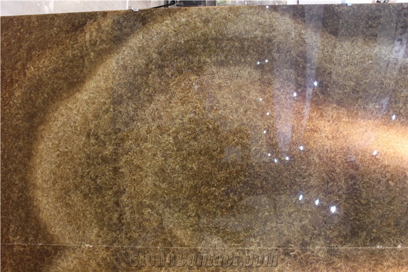 China Golden Brown Onyx Slab
