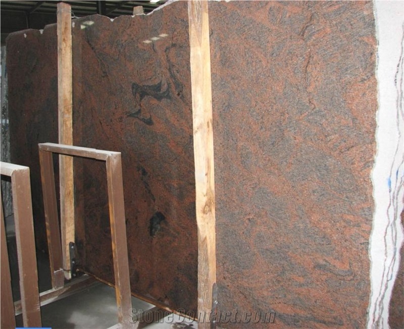 China Multicolor Red Granite Slab