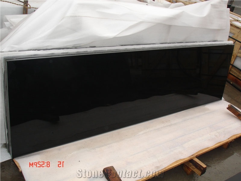 China Nero Assoluto Granite Slab