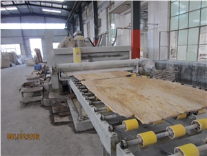 China Yellow Travertine Slab