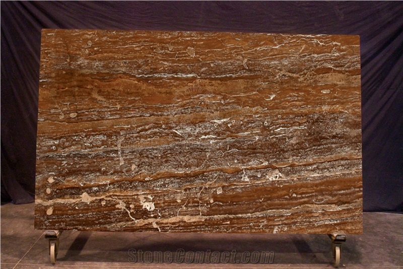 Chocolate Travertine Slab