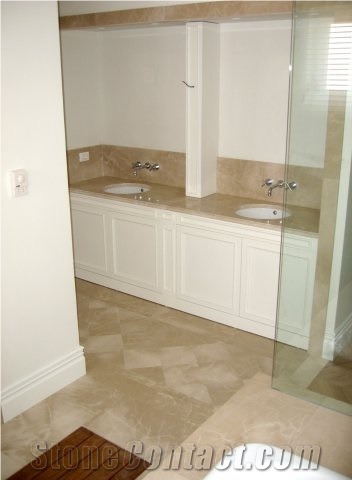 Cream Cloudy Marble Finished Product