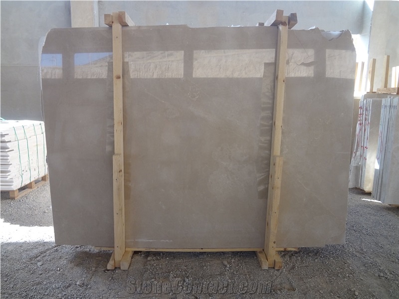 Cream Cloudy Marble Slab