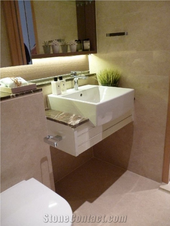 Crema Barla Marble Finished Product