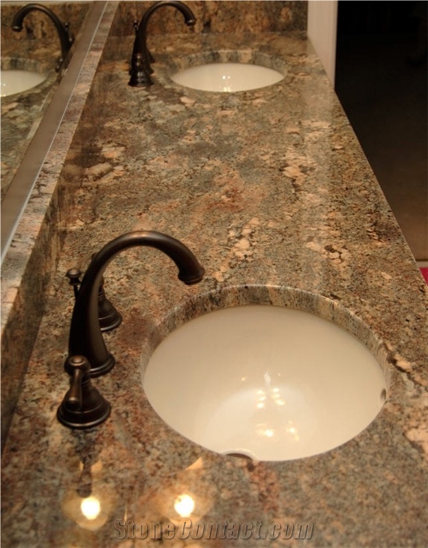 Crema Bordeaux Granite Finished Product