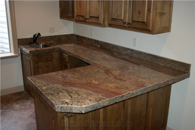 Crema Bordeaux Granite Finished Product