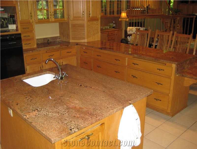 Crema Bordeaux Granite Finished Product