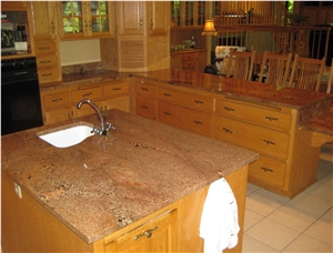 Crema Bordeaux Granite Finished Product
