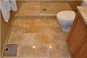Crema Viejo Travertine Finished Product