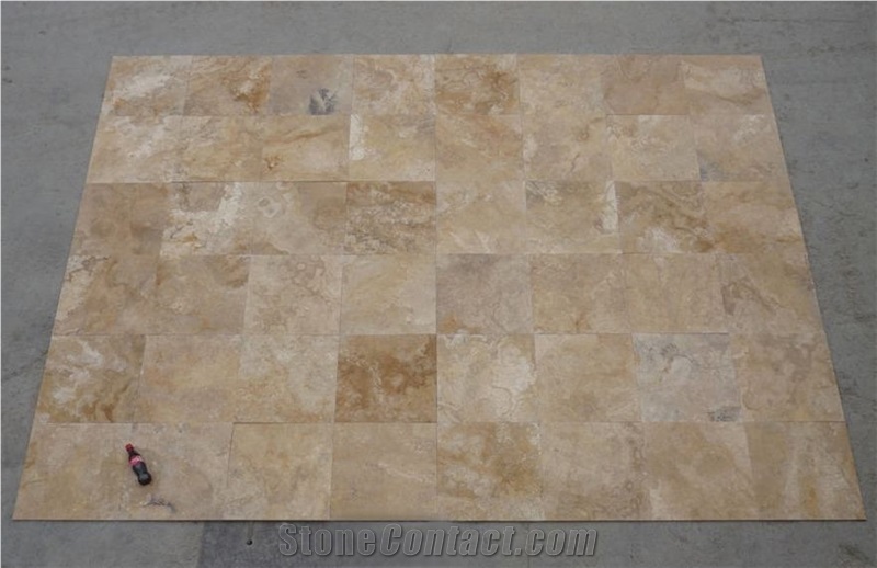 Crema Viejo Travertine Finished Product