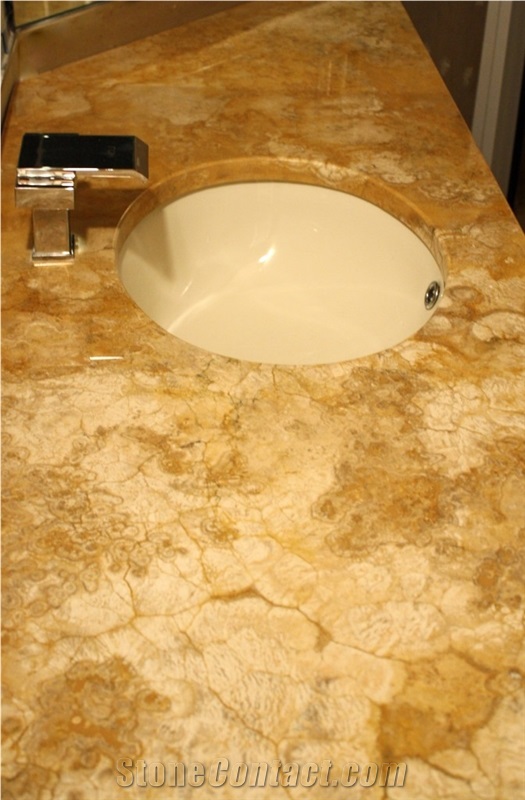 Crema Viejo Travertine Finished Product