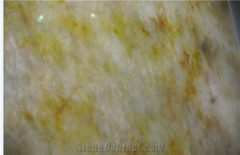 Crystal Yellow Marble Slab