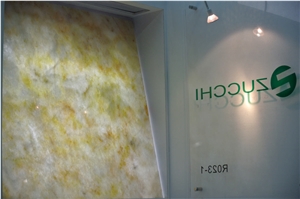 Crystal Yellow Marble Slab