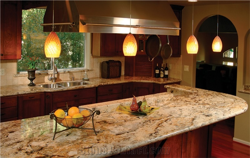 Delicatus Gold Granite Finished Product