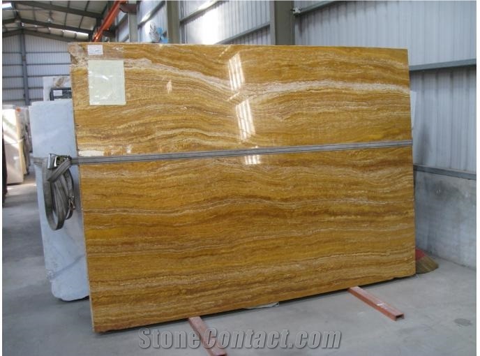 Denizli Yellow Travertine Slab